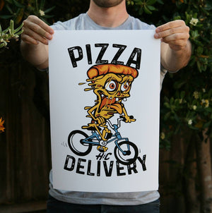 Pizza Delivery 13 x 19 Poster Print