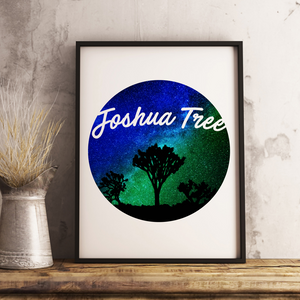 Joshua Tree Galaxy Color 13 x 19 Poster Print
