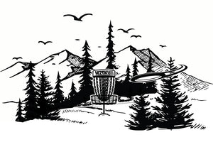 Limited Edition Disc Golf Nature Scene 13 x 19 Poster Print