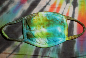 "Underwater" Tie-Dye Cotton Face Mask
