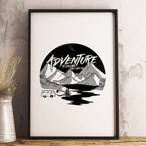 Adventure Is Calling 13 x 19 Poster Print