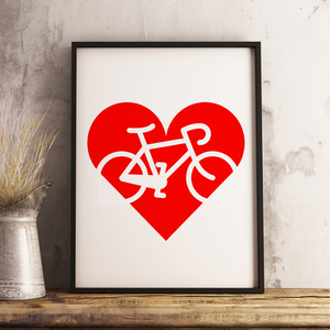 Limited Edition Bike Love 13 x 19 Poster Print