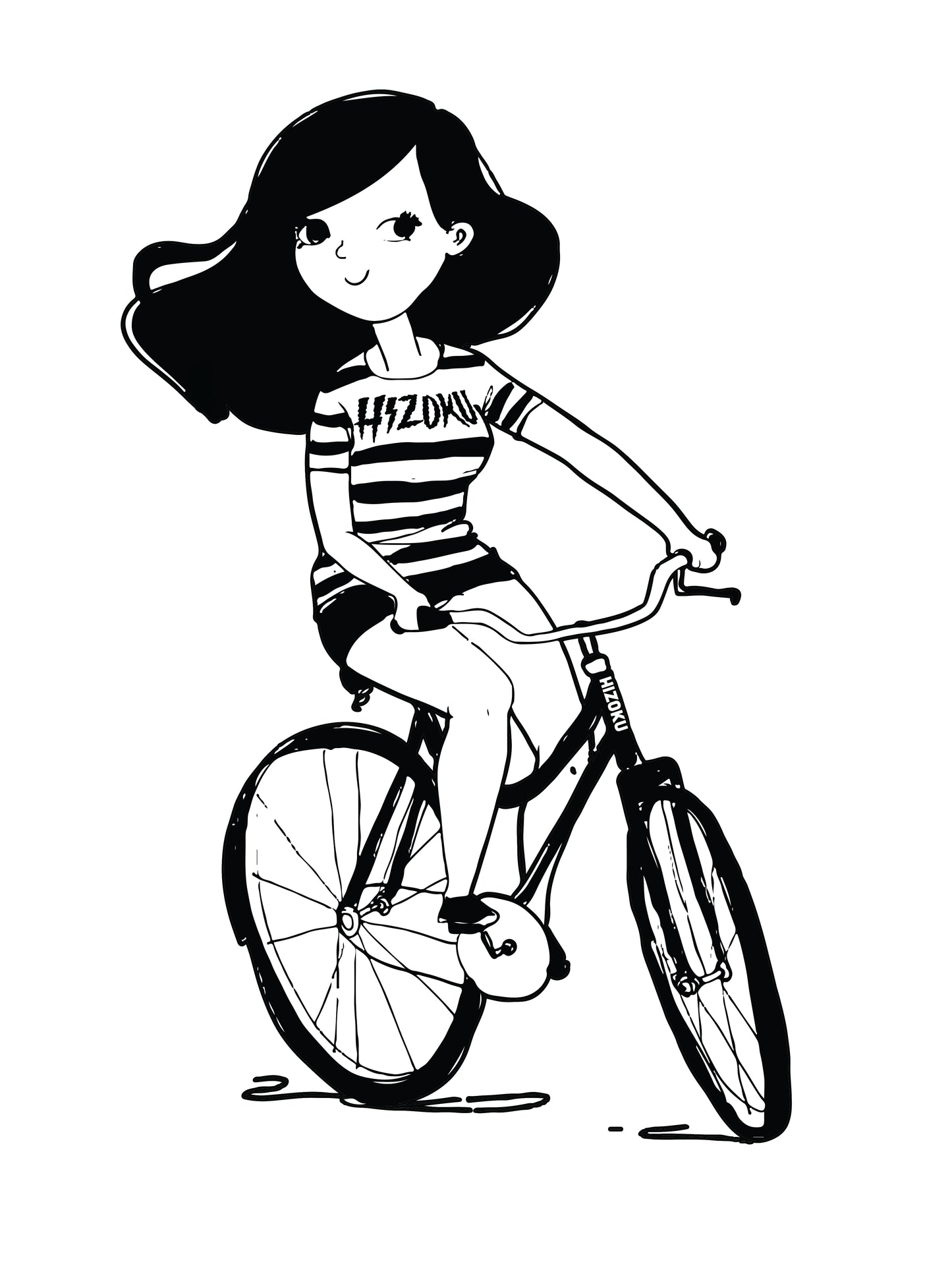 Limited Edition Bike Girl 13 x 19 Poster Print