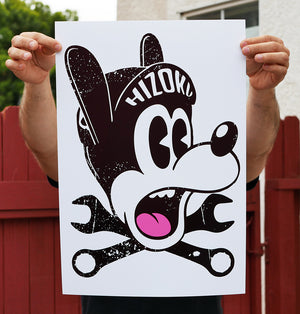 Alley Dog 13 x 19 Poster Print
