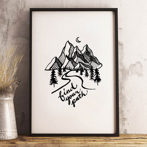 Find Your Path 13 x 19 Poster Print