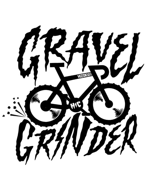 "Gravel Grinder" Black & White 13 x 19 Poster Print