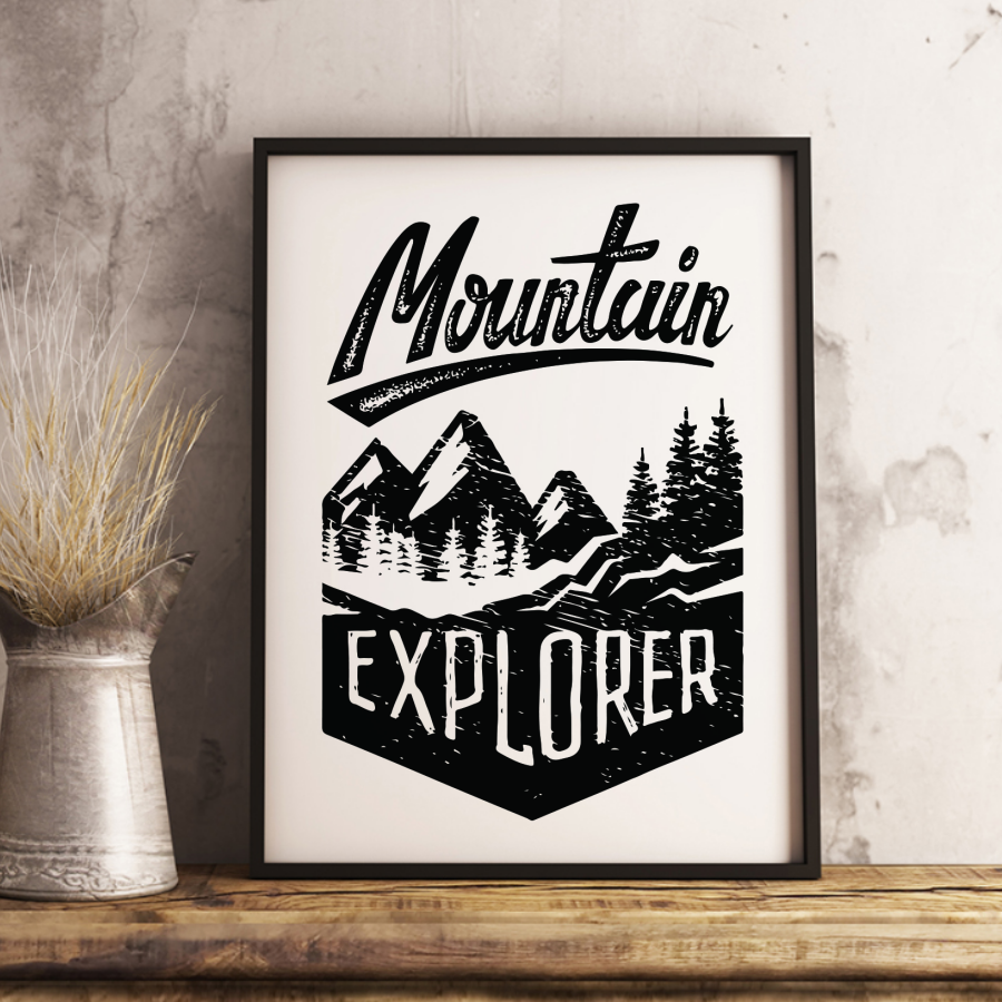 Mountain Explorer 13 x 19 Poster Print